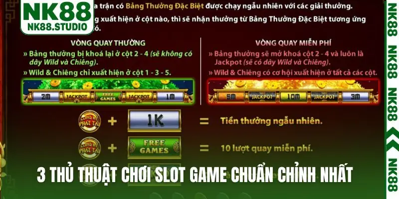 3 thủ thuật chơi slot game chuẩn chỉnh nhất